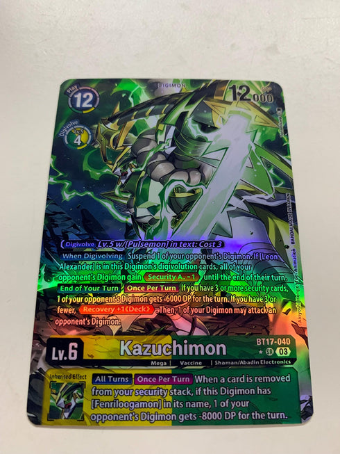Kazuchimon BT17-040 (Alternate Art) | FULL HOLO | Orica PROXY