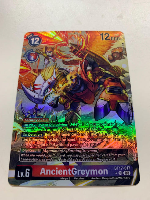 AncientGreymon BT17-017 (Alternate Art) | FULL HOLO | Orica PROXY