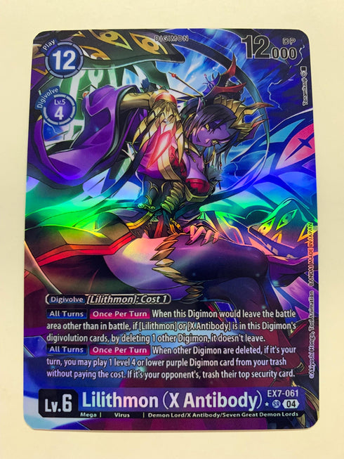 Lilithmon (X Antibody) EX7-061 (Alternate Art) | FULL HOLO | Orica PROXY