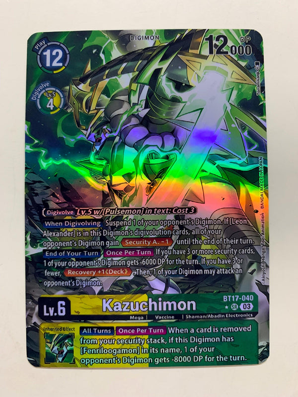 Kazuchimon BT17-040 (Alternate Art) | FULL HOLO | Orica PROXY