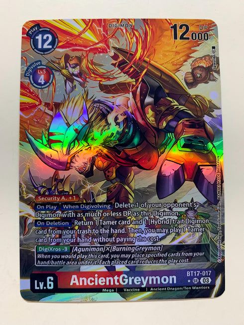 AncientGreymon BT17-017 (Alternate Art) | FULL HOLO | Orica PROXY