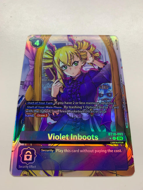Violet Inboots BT18-093 (Alternate Art) | FULL HOLO | Orica PROXY