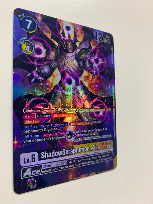 ShadowSeraphimon Ace BT18-071 (Alternate Art) | FULL HOLO | Orica PROXY