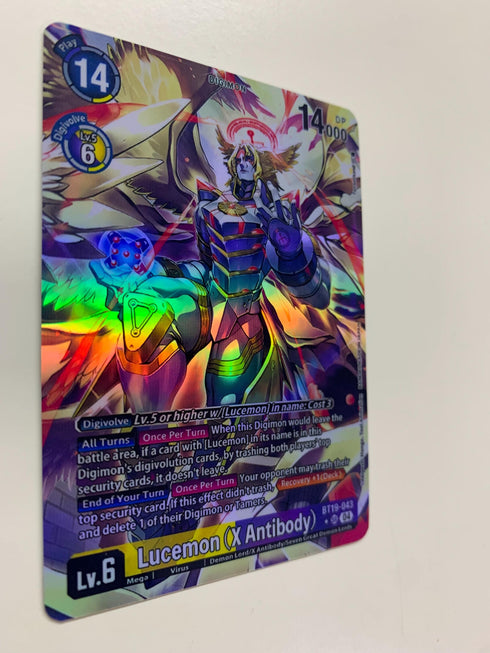 Lucemon (X Antibody) BT19-043 (Alternate Art) | FULL HOLO | Orica PROXY