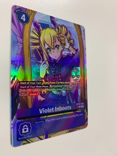 Violet Inboots BT18-093 (Alternate Art) | FULL HOLO | Orica PROXY