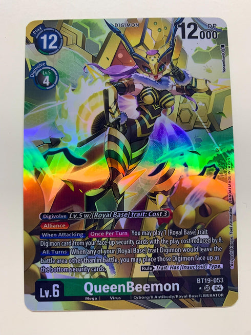 QueenBeemon BT19-053 (Alternate Art) | FULL HOLO | Orica PROXY