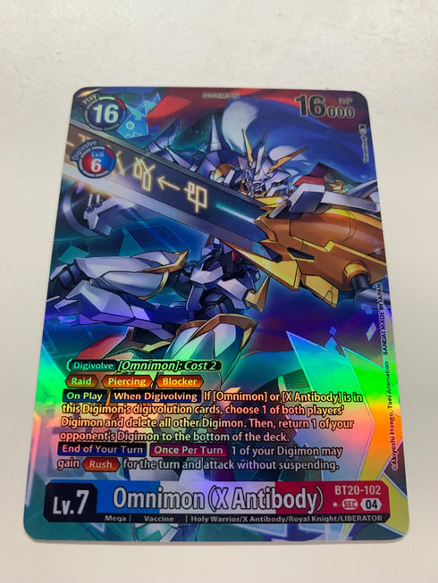 Omnimon (X Antibody) BT20-102 (Alternate Art) | FULL HOLO | Orica PROXY