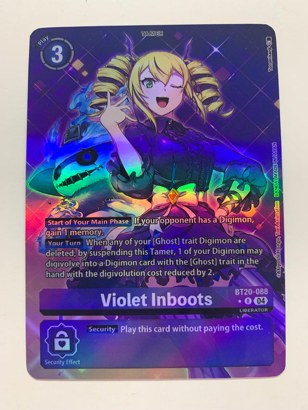 Violet Inboots BT20-088 (Alternate Art) | FULL HOLO | Orica PROXY