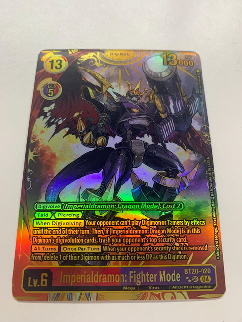 Imperialdramon: Fighter Mode BT20-020 (Alternate Art) | FULL HOLO | Orica PROXY