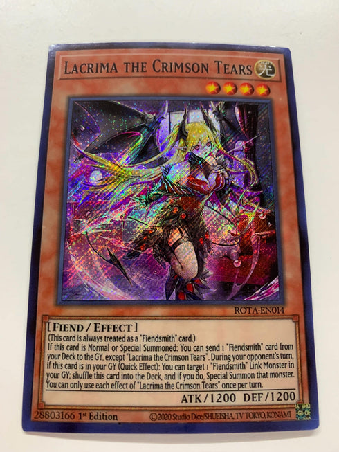 Lacrima the Crimson Tears | Secret Rare | Orica PROXY