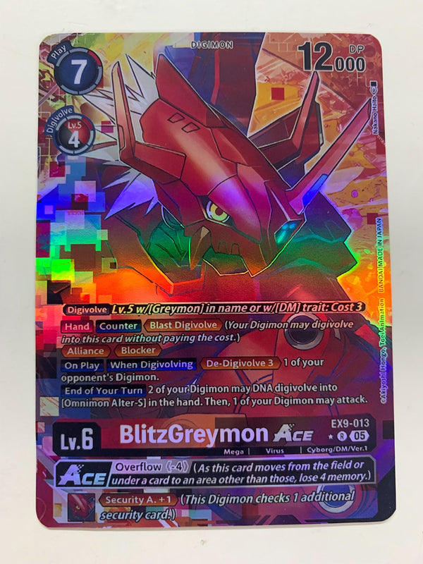 BlitzGreymon Ace EX9-013 (Alternate Art) | FULL HOLO | Orica PROXY
