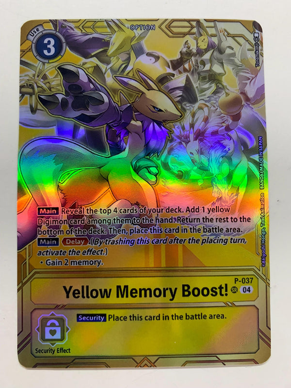 Yellow Memory Boost! P-037 | FULL HOLO | Orica PROXY