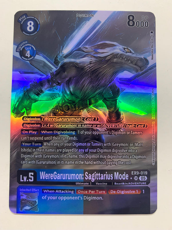 WereGarurumon: Sagittarius Mode EX9-019 (Alternate Art) | FULL HOLO | Orica PROXY