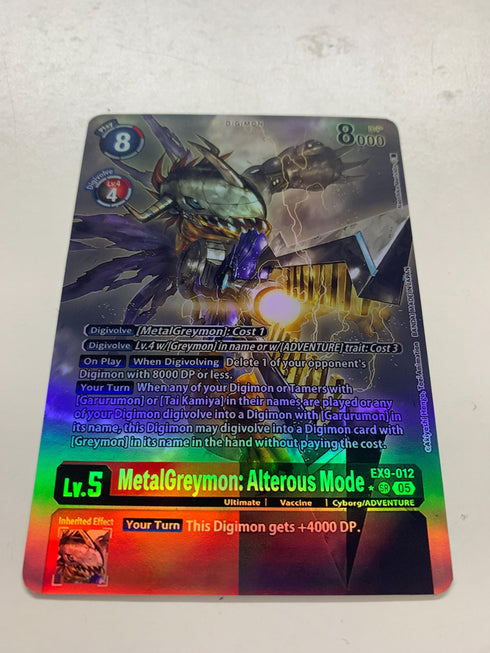 MetalGreymon: Alterous Mode EX9-012 (Alternate Art) | FULL HOLO | Orica PROXY