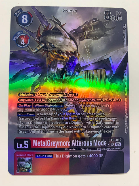 MetalGreymon: Alterous Mode EX9-012 (Alternate Art) | FULL HOLO | Orica PROXY