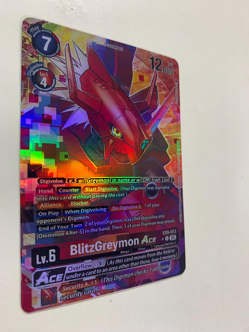 BlitzGreymon Ace EX9-013 (Alternate Art) | FULL HOLO | Orica PROXY