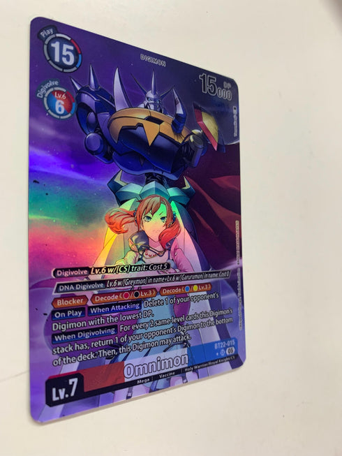 Omnimon BT22-015 (Alternate Art) | FULL HOLO | Orica PROXY