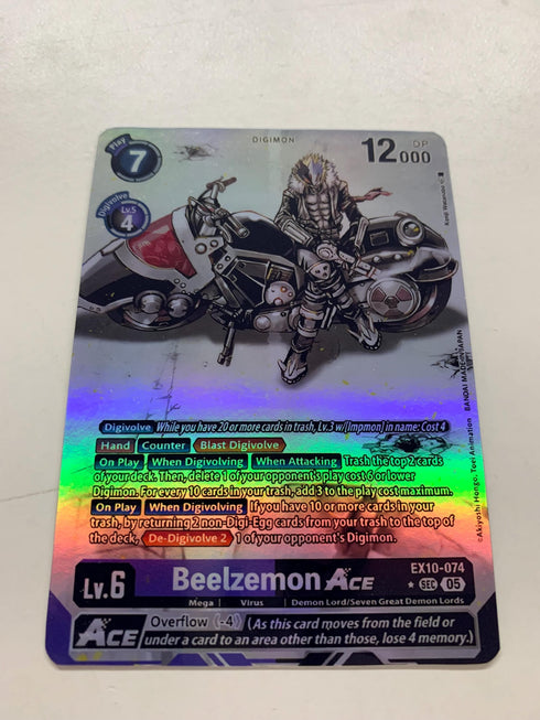 Beelzemon Ace EX10-074 (Alternate Art) | FULL HOLO | Orica PROXY