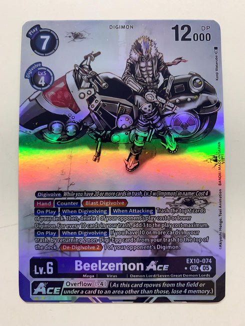 Beelzemon Ace EX10-074 (Alternate Art) | FULL HOLO | Orica PROXY