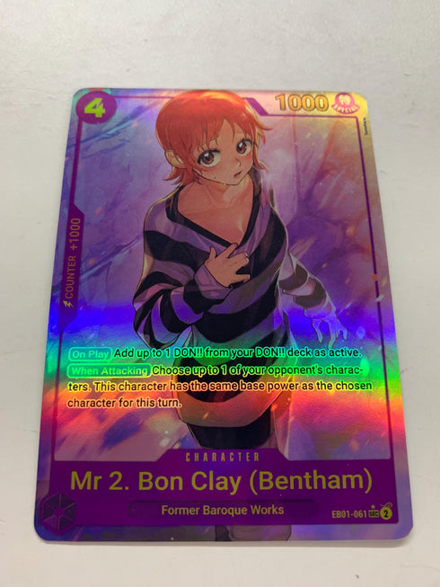 Mr.2.Bon.Kurei EB01-061 (Alternate Art) | FULL HOLO | Orica PROXY