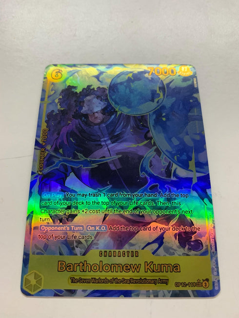 Bartholomew Kuma OP12-119 (Alternate Art) | FULL HOLO | Orica PROXY