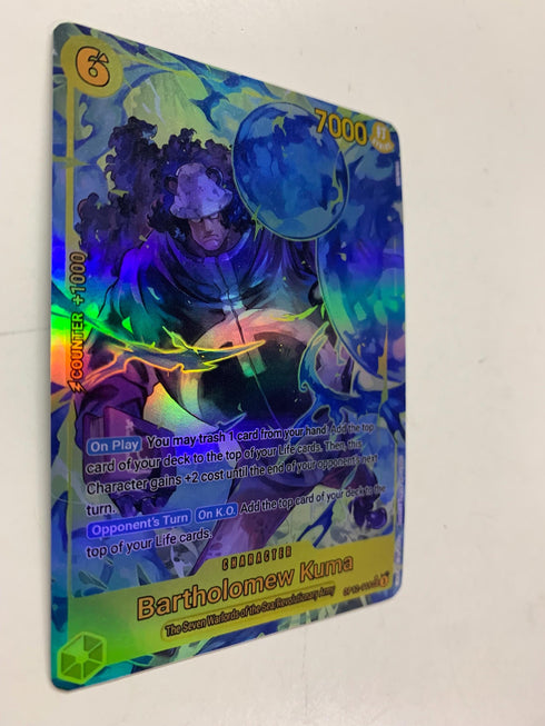 Bartholomew Kuma OP12-119 (Alternate Art) | FULL HOLO | Orica PROXY