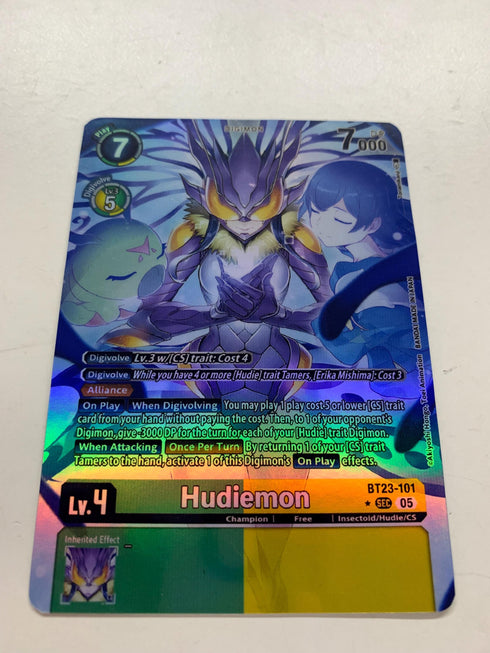 Hudiemon BT23-101 (Alternate Art) | FULL HOLO | Orica PROXY