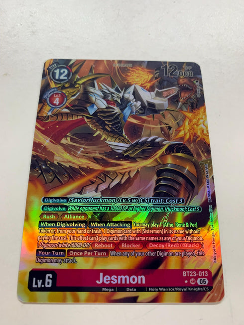 Jesmon BT23-013 (Alternate Art) | FULL HOLO | Orica PROXY