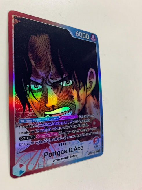Portgas.D.Ace OP13-002 (Alternate Art) | FULL HOLO | Orica PROXY