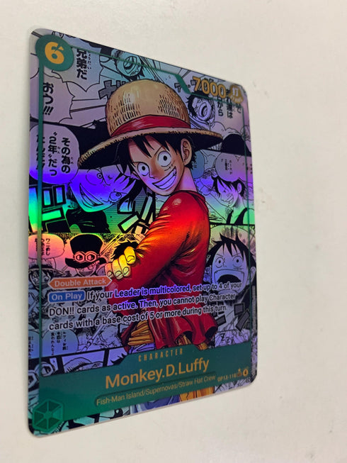 Monkey.D.Luffy OP13-118 (Alternate Art) | FULL HOLO | Orica PROXY