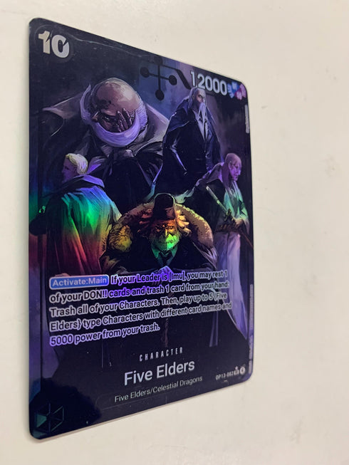 Five Elders OP13-082 (Alternate Art) | FULL HOLO | Orica PROXY