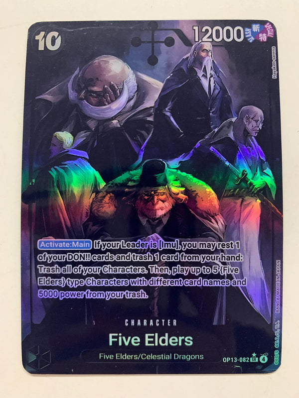 Five Elders OP13-082 (Alternate Art) | FULL HOLO | Orica PROXY