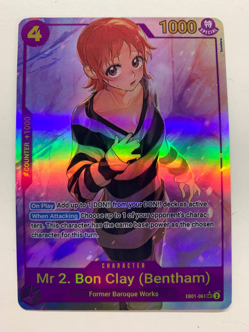 Mr.2.Bon.Kurei EB01-061 (Alternate Art) | FULL HOLO | Orica PROXY