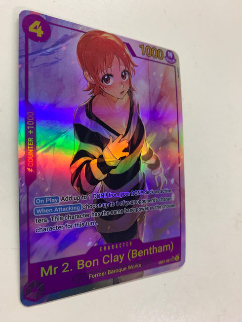 Mr.2.Bon.Kurei EB01-061 (Alternate Art) | FULL HOLO | Orica PROXY