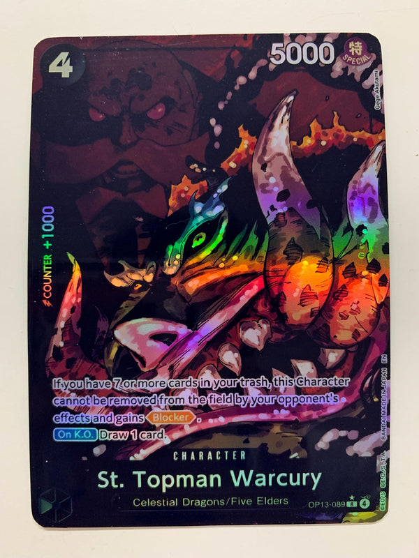 St. Topman Warcury OP13-089 (Alternate Art) | FULL HOLO | Orica PROXY
