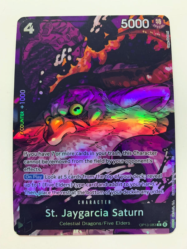 St. Jaygarcia Saturn OP13-083 (Alternate Art) | FULL HOLO | Orica PROXY