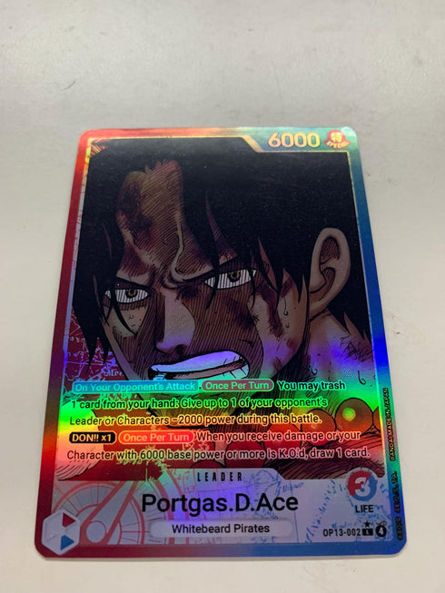 Portgas.D.Ace OP13-002 (Alternate Art) | FULL HOLO | Orica PROXY