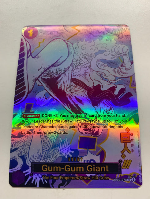 Gum-Gum Giant OP09-078 (Alternate Art) | FULL HOLO | Orica PROXY