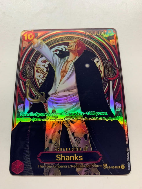 Shanks OP09-004 (Alternate Art) | FULL HOLO | Orica PROXY