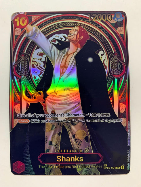 Shanks OP09-004 (Alternate Art) | FULL HOLO | Orica PROXY