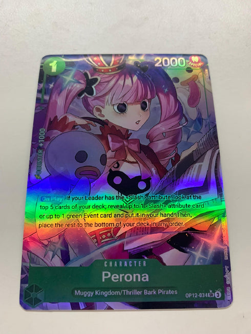 Perona OP12-034 (Alternate Art) | FULL HOLO | Orica PROXY