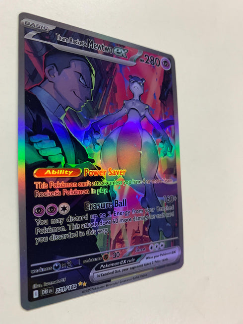 Team Rocket’s Mewtwo ex 231/182 | FULL HOLO | Orica PROXY