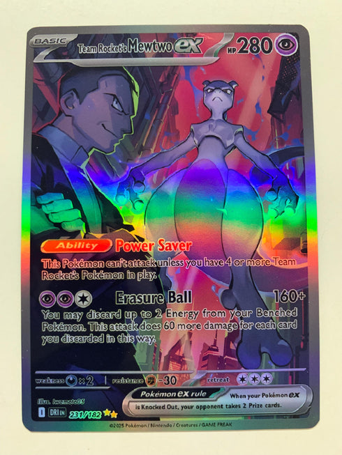 Team Rocket’s Mewtwo ex 231/182 | FULL HOLO | Orica PROXY