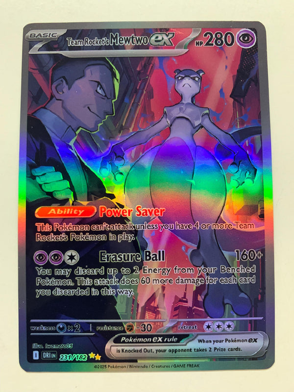 Team Rocket’s Mewtwo ex 231/182 | FULL HOLO | Orica PROXY