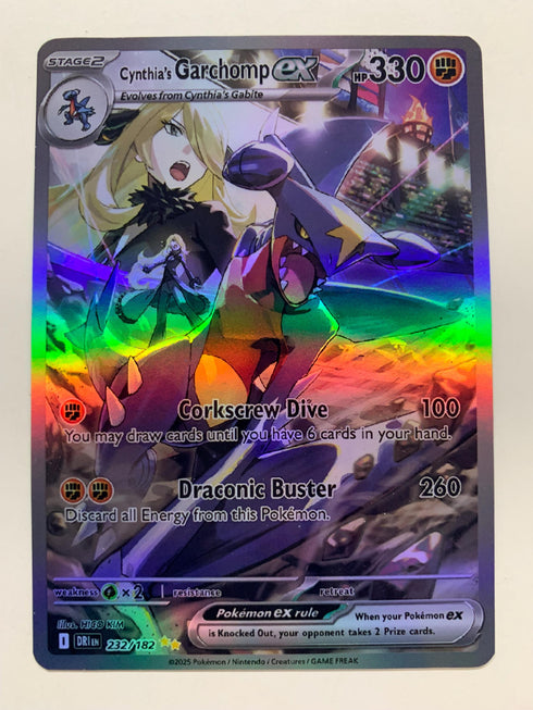 Cynthia’s Garchomp ex 232/182 | FULL HOLO | Orica PROXY