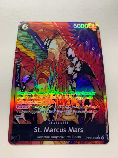 St. Marcus Mars OP13-091 (Alternate Art) | FULL HOLO | Orica PROXY