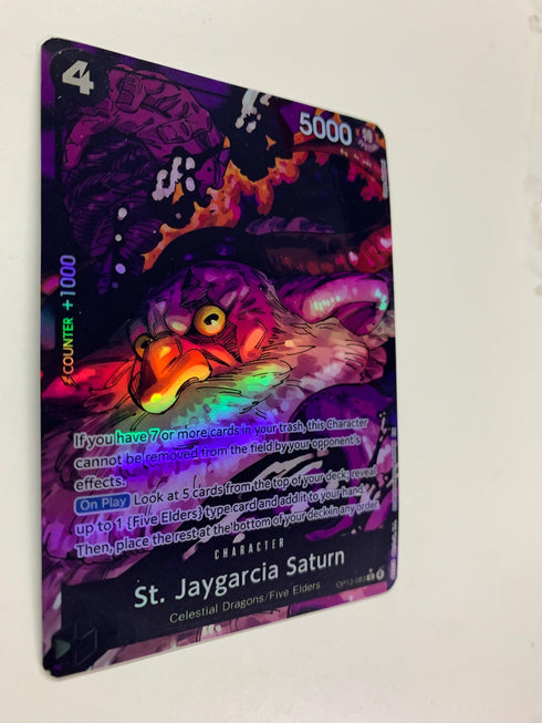 St. Jaygarcia Saturn OP13-083 (Alternate Art) | FULL HOLO | Orica PROXY