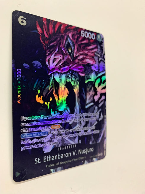 St. Ethanbaron V. Nusjuro OP13-080 (Alternate Art) | FULL HOLO | Orica PROXY