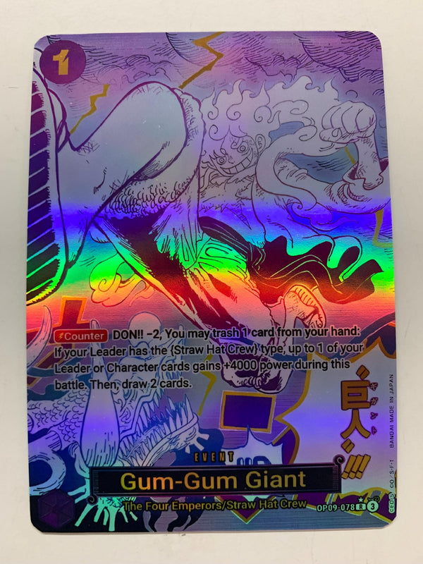 Gum-Gum Giant OP09-078 (Alternate Art) | FULL HOLO | Orica PROXY