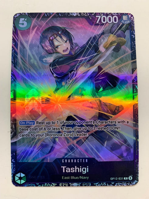 Tashigi OP12-031 (Alternate Art) | FULL HOLO | Orica PROXY